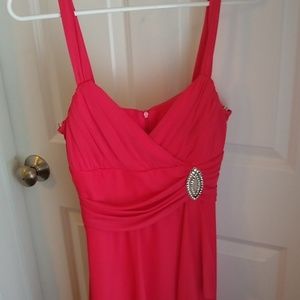 Coral pink dress